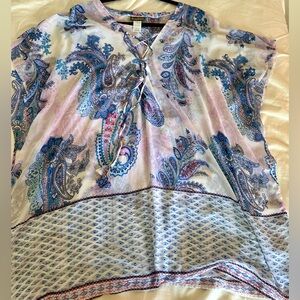 Tommy Bahama Swim Cover Up Blue Lilac Lavender Paisley